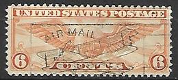 ETATS - UNIS    -   Aéro   -   1932 .  Y&T N° 15A  Oblitéré.   Avion - 1a. 1918-1940 Usados