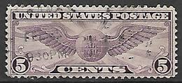 ETATS - UNIS    -   Aéro   -   1930 .  Y&T N° 12  Oblitéré.   Ailes - 1a. 1918-1940 Usados