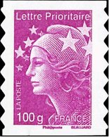 Marianne De Beaujard - ( Lettre Prioritaire 100 G) Lilas - Unused Stamps