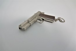 Vintage TOY GUN : COLT 1911 CAPTAIN JACK - L=8,5cm - Keychain 1960s - Keywords : Cap - Gun -Revolver - Pistol - Tin - Decorative Weapons