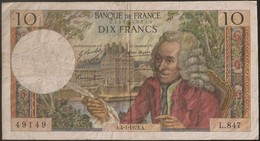 Banknote France Voltaire - 10 Francs - 4-1-1973 A - Cinq Francs - BC - 10 F 1963-1973 ''Voltaire''