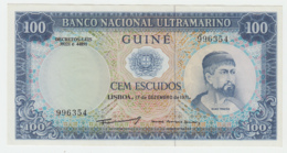 Portuguese Guinea 100 Escudos 1971 AUNC Pick 45 - Guinée