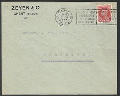 1924 Perfin Perfo " Z.D. " Zeyen & C° Ghent ( Gent - Gand ) Kleine Montenez - 1909-34