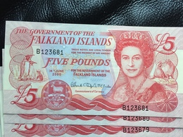 Falkland Islands £ 5 Pound 2005 Banknote BUNC - Falkland