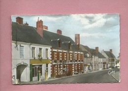 CPSM -  Ouzouer Sur Loire -( Loiret ) - L'Hôtel Bon Séjour -( Garage Central ,  BP , Motobécane ) - Ouzouer Sur Loire