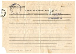 T1- SFRJ Jugoslavija,Yugoslavia Telegram Telegraph Traveled - Telegraphenmarken