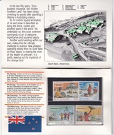 1984 - Présence Néo-zélandaise Dans L'Antarctique - 4 TP Neufs - Presentation Packs