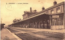 Carte Postale Ancienne De  FEIGNIES - La Gare - Feignies