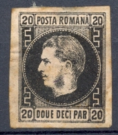 Roumanie - 1866/1867 - Yt 16c - Prince Charles - Obl. Attention Légèrement Aminci En Haut, Voir Scan Du Verso - 1858-1880 Moldavië & Prinsdom