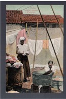 PANAMA Native Washer Women 1912 OLD POSTCARD - Panama
