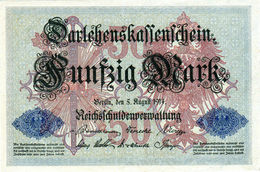 Billet Allemand De 50 Mark Du 5-8-1914- 7 Chiffres Rouge R - N°3084106 En T B - - 50 Mark