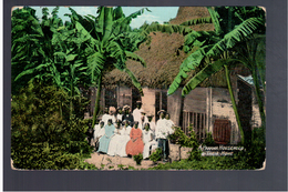 PANAMA A Panama Household & Their Home Ca 1915 OLD POSTCARD - Panama
