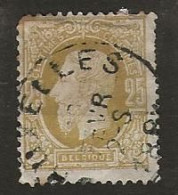 Timbre Belgique N° 32 Obliteration Bruxelles - 1869-1883 Léopold II