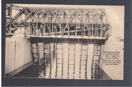 PANAMA Emergency Dam Swung Across Lock, Ready To Drop Girders Ca 1915 OLD POSTCARD - Panama