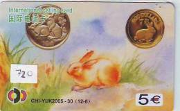 LAPIN Rabbit KONIJN Kaninchen Conejo (720) Zodiaque Zodiac Horoscope - Coin - Munt - Conejos