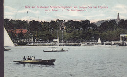 Germany Deutsches Reich PPC Restaurant Schmetterlinghorst Langen See Cöbenick Verlag Max Burgdorff CÖPENICK 1912 (2 Scan - Koepenick