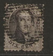 Timbre Belgique 14 Barres N°6 - 1830-1849 (Belgique Indépendante)