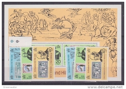 New Hebrides 1979 Sir Rowland Hill Fr + Engl Set 3v + M/s ** Mnh (42557) - Used Stamps