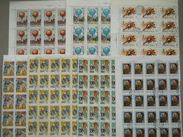 HONGRIE - HUNGARY - FULL SHEET , FEUILLE COMPLETE OBLITERE  - 1982 1983 Espace - 1980 - Volledige & Onvolledige Vellen