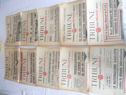 Lot 10 Journaux "tribune " Socialiste Année  62 - Wholesale, Bulk Lots