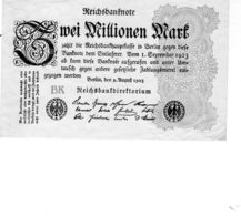 Billet Allemand De 1 Million Mark Le 9 Août 1923 Uni Face En T T B - Lettre B K - 1 Mio. Mark