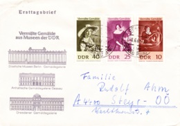 1967,  DDR, "Vermisste Gemälde", 2 Kuverts, Kompletter Satz, FDC, Echt Gelaufen, Ersttagsbriefe - 1950-1970