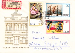 1967, DDR, "Albertinum Dresden / Neue Meister", Kompletter Satz, 2 Kuverts, FDC, REC, Echt Gelaufen, Ersttagsbriefe - 1950-1970