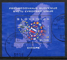 SLOVENIA 2008 Slovenia In The EU Block, Used.  Michel Block 36 - Slowenien