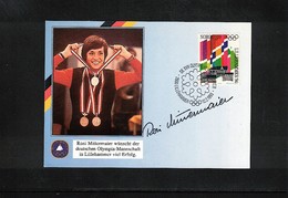 Norway 1993 Olympic Games Lillehammer Rosi Mittermaier Signed Postcard - Winter 1994: Lillehammer