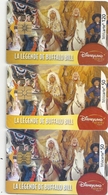 3 TELECARTES . F 1296 & 1296 A & 1297 . DISNEY BUFFALO BILL . COTE POUR LES 3 = 21 € - 2002