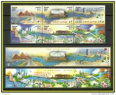 Egypt - 2011 - Both Issues ( Joint Issue - Both Egypt & Singapore Issues - River Of Both ) - Set Of 6 - MNH (**) - Nuovi