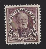 US #272 1895 Violet Brown WMK 191 Perf 12 Mint NG F-VF Scv $70 - Ongebruikt