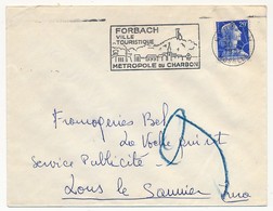 FRANCE - OMEC "FORBACH Ville Touristique, Métropole Du Charbon" - Forbach (Moselle) 1957 S/20F Muller - Sellados Mecánicos (Publicitario)