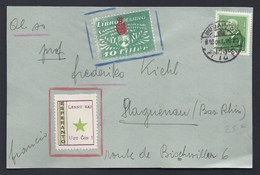 LIBRO MARKO 10 FILLER HONGRIE UNGARN HUNGARY ESPERANTO PROPAGANDA INSTITUTO BUDAPEST 2 VIGNETTES SEAL HAGUENAU FRANCE - Timbres De Distributeurs [ATM]