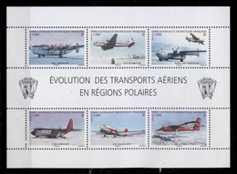 TAAF ** - Bloc 612 à 617 -  Evolution Des Transports Aériens - Blocks & Sheetlets