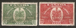 CANADA 1938 - 1939 SPECIAL DELIVERY SET SG S9/S10  MOUNTED MINT Cat £66 - Correo Urgente