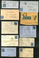 Lot De 48 Lettres Empire Non Dentelés. - B / TB. - 1853-1860 Napoleone III