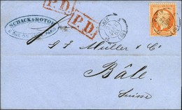 Càd 3e PARIS 3 (60) / N° 23 Sur Lettre Pour Bâle. 1863. - SUP. - 1862 Napoleone III