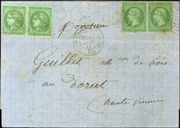 GC 3660 / N° 20 Paire + 42 Paire Càd T 17 ST HILAIRE DES LOGES (79). 1871. - TB. - R. - 1870 Bordeaux Printing