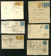 Lot De 11 Lettres Et Devants Avec émission De Bordeaux. - B / TB. - 1870 Uitgave Van Bordeaux