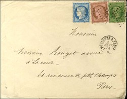 Losange TOUL P / N° 20 (infime Def) + 54 + 60 Càd TOULOUSE A PARIS. 1874. - TB. - 1871-1875 Ceres