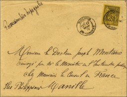 Càd TOULOUSE / N° 93 Sur Lettre Pour Manille. 1879. - TB / SUP. - R. - 1876-1878 Sage (Typ I)