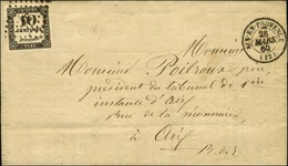 PC 33 / Timbre-taxe N° 2 Càd T 15 AIX-EN-PROVENCE (12) 28 MARS 60 Sur Lettre Locale Avec Texte. - SUP. - R. - 1859-1959 Cartas & Documentos