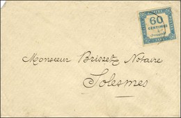 Càd / Timbre-taxe N° 9 Sur Lettre Pour Solesmes. Au Verso, Càd T 18 SOLESMES / NORD. 1876. - TB. - R. - 1859-1959 Cartas & Documentos