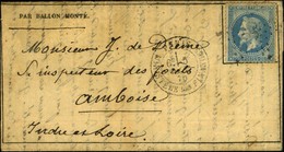 Etoile 35 / N° 29 Càd PARIS / MINISTERE DES FINANCES 5 NOV. 70 Sur Gazette Des Absents N° 5 Pour Amboise. Au Verso, Càd  - Guerre De 1870