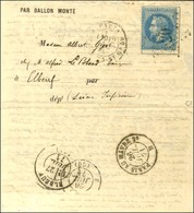 Etoile 20 / N° 29 Càd PARIS / R. ST DOMque ST GN N° 58 2 DEC. 70 Sur Lettre PAR BALLON MONTE Pour Elbeuf. Au Verso, Rare - Guerre De 1870