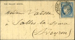 Càd PARIS / R. CARDINAL LEMOINE 19 DEC. 70 / N° 37 Sur Gazette Des Absents N° 17 Pour Salles La Source (Aveyron). Au Ver - Guerre De 1870