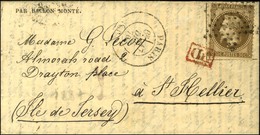 Etoile / N° 30 Càd PARIS (60) 17 DEC. 70 Sur Gazette Des Absents N° 17 Pour St Hellier (Ile De Jersey). Au Verso, Càd D' - Guerre De 1870