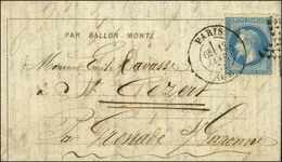 Etoile / N° 29 Càd PARIS (60) 13 JANV. 71 Sur Dépêche Ballon N° 23 Pour Grenade Sur Garonne. Au Verso, Càd D'arrivée (il - Guerre De 1870
