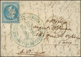 GC 2046 / N° 29 Càd LILLE (57) 15 FEV. 71 Sur Lettre Avec Texte Daté De Lille Le 1er Décembre 1870 Pour Paris Alors Assi - War 1870